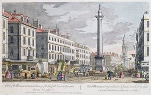Monument erected in Memory of the Fire of London by Giovanni Antonio Canal